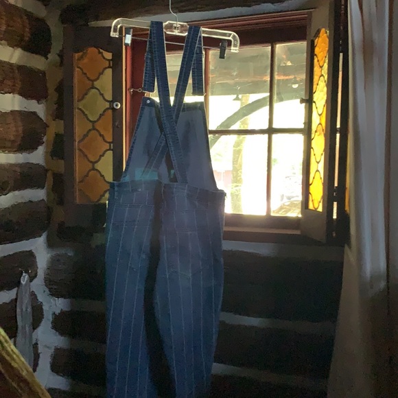 Skinny Striped Overalls • NWT - Picture 4 of 6